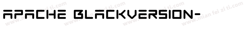 apache BlackVersion字体转换